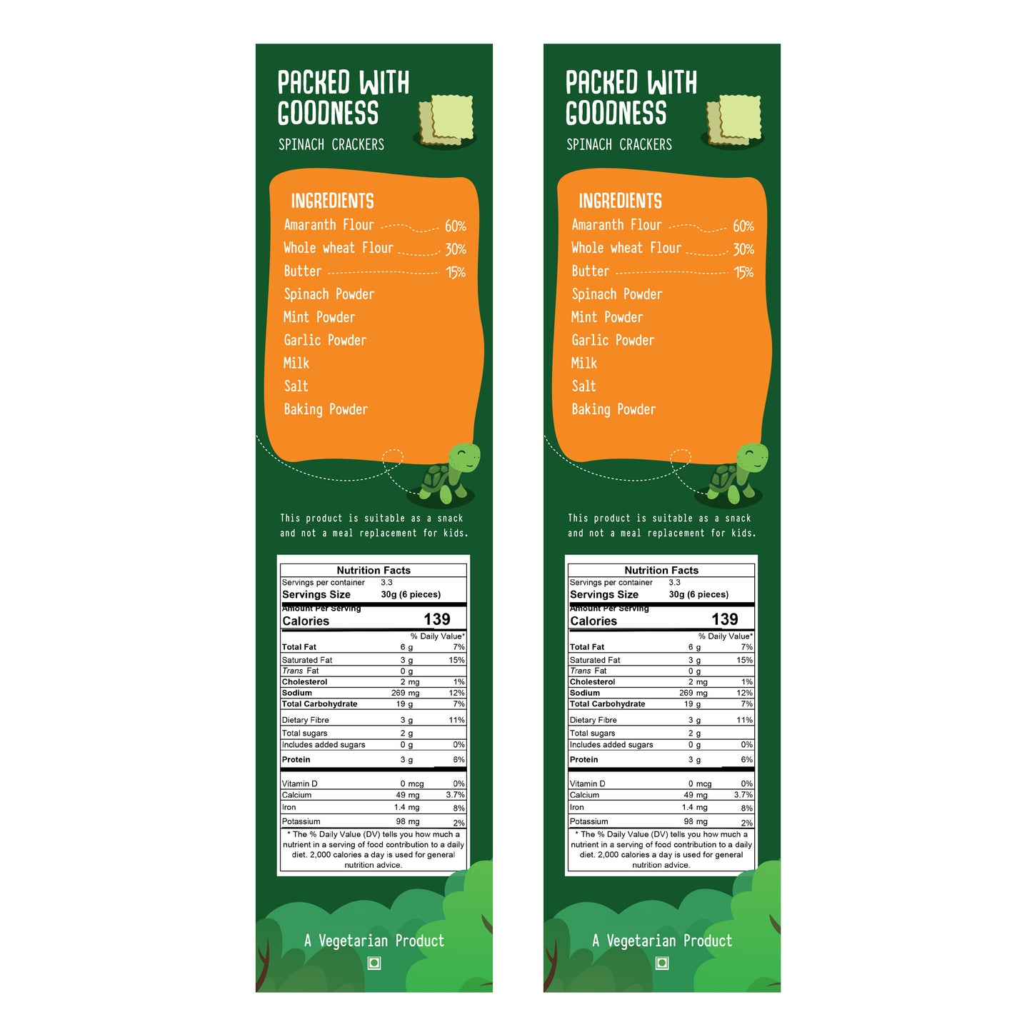 Spinach Amaranth Crackers (100 GMS)