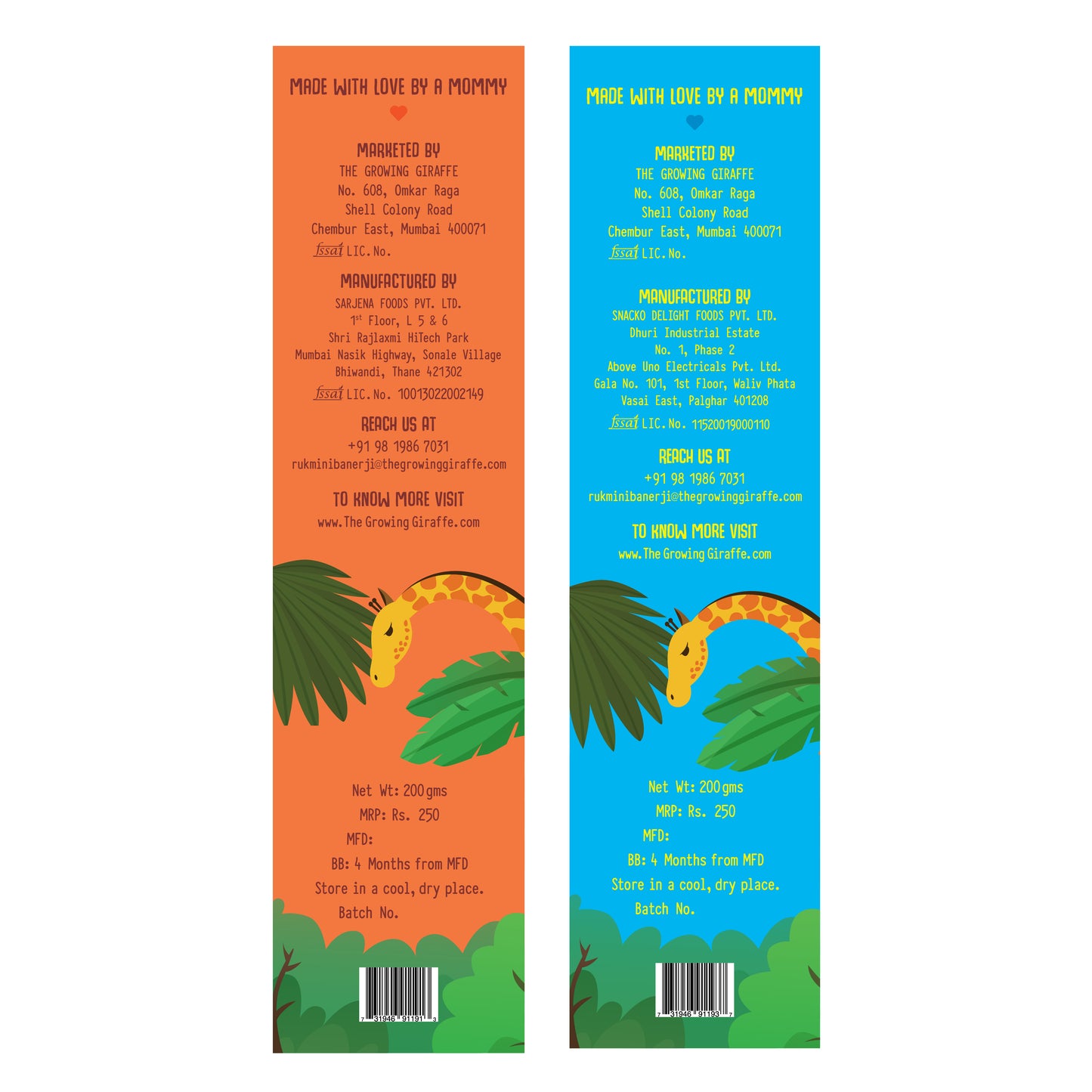 Cacao & Peanut Butter Bars + Ragi Cookies (200 GMS Each)