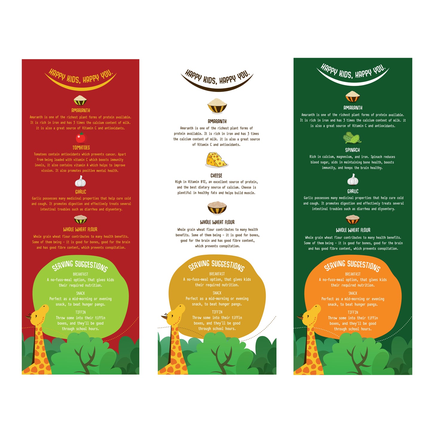 Tomato Amaranth Crackers + Cheese Amaranth Crackers + Spinach Amaranth Crackers (100 GMS Each)