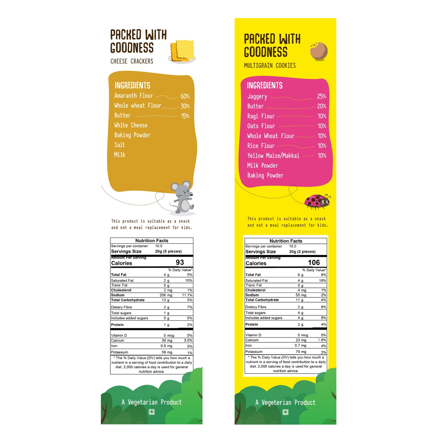Cheese Amaranth Crackers + Multigrain Cookies (200 GMS Each)