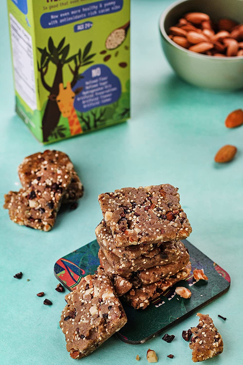 Cacao & Peanut Butter Bars + Quinoa & Almond Bars (200 GMS Each)