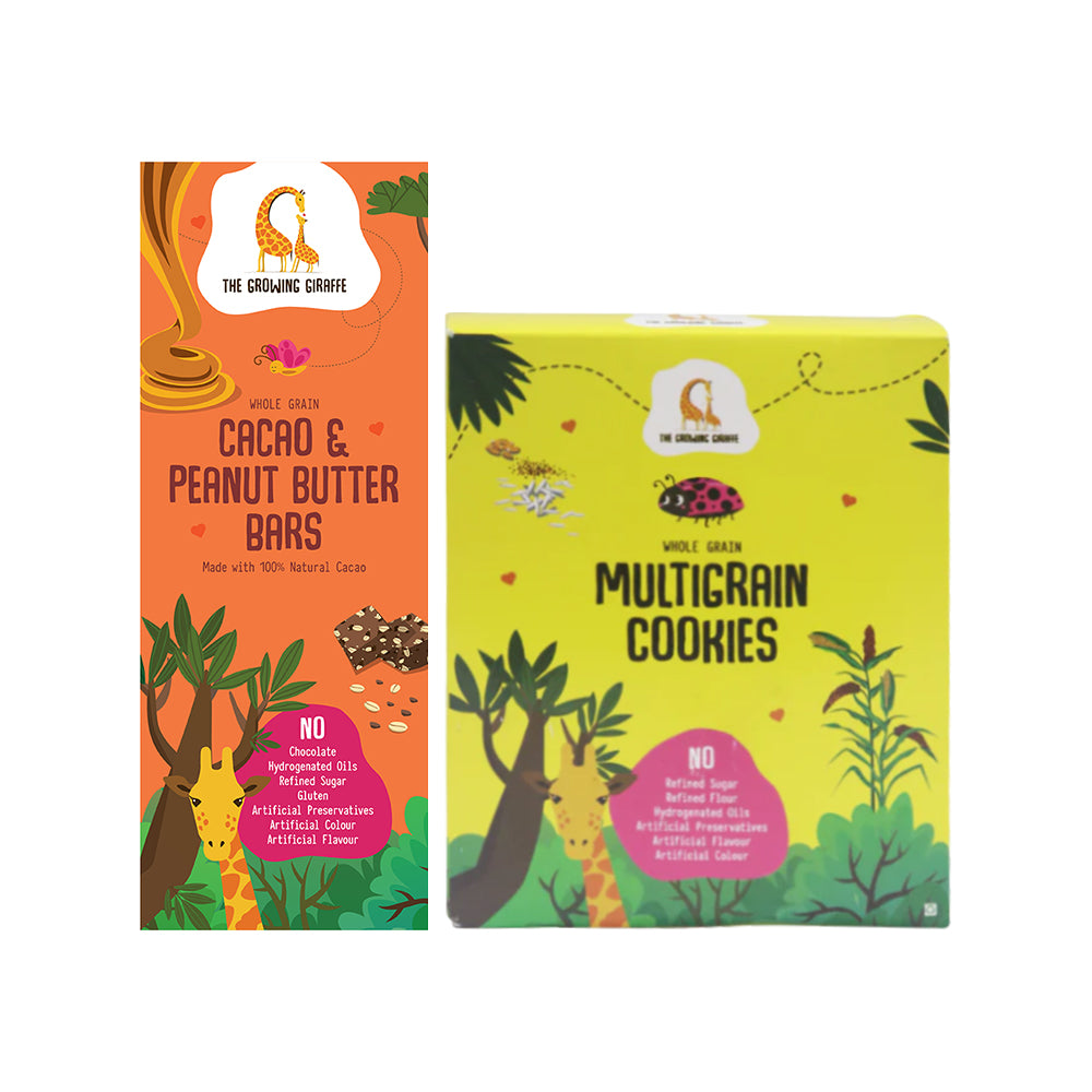 Cacao & Peanut Butter Bars + Multigrain Cookies (160 +200 GMS Each)