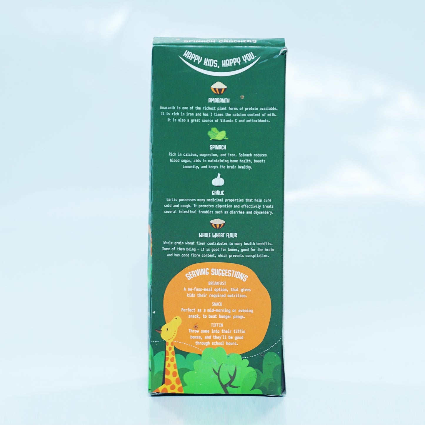 Spinach Amaranth Crackers (60 GMS) (Pack of 5)