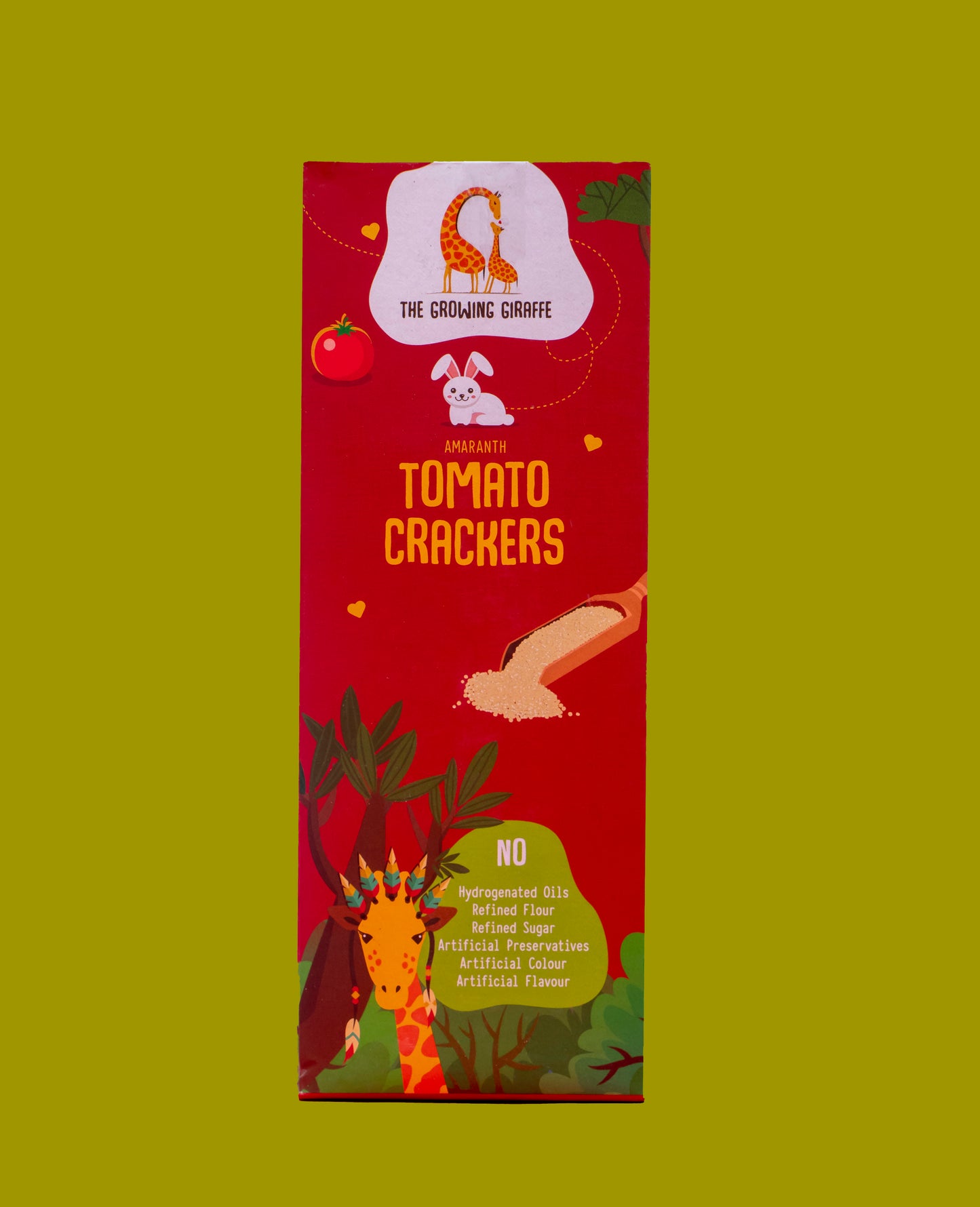 Tomato Amaranth Crackers (60 GMS) (Pack of 3)