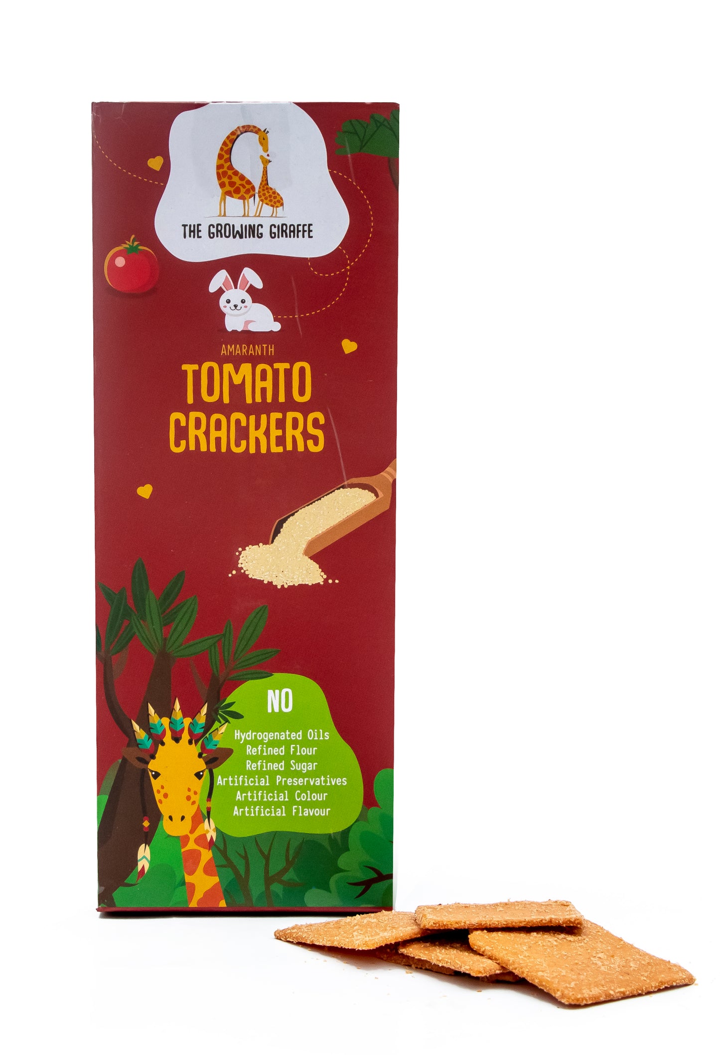 Tomato Amaranth Crackers (60 GMS) (Pack of 3)