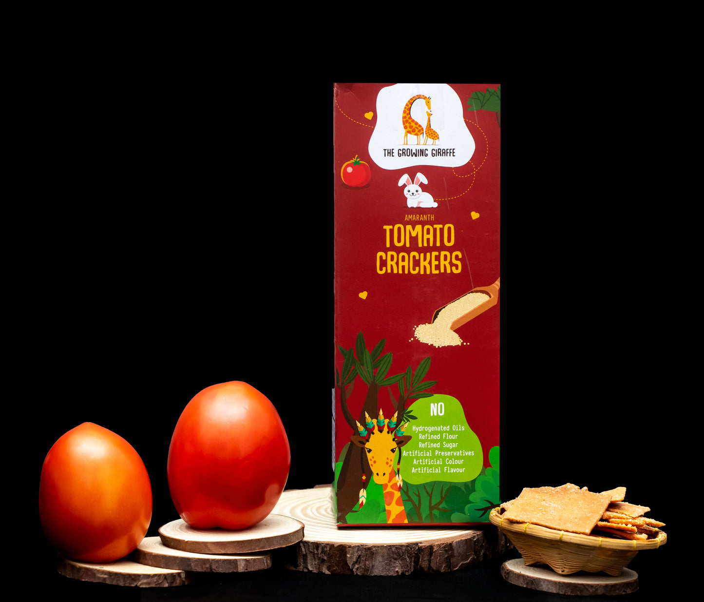 Tomato Amaranth Crackers (60 GMS) (Pack of 3)