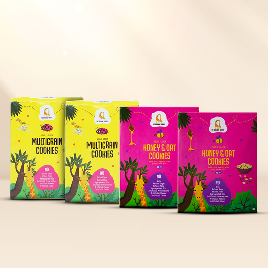 Multigrain Cookies + Honey & Oat Cookies (160 GMS Each) (Pack of 2)