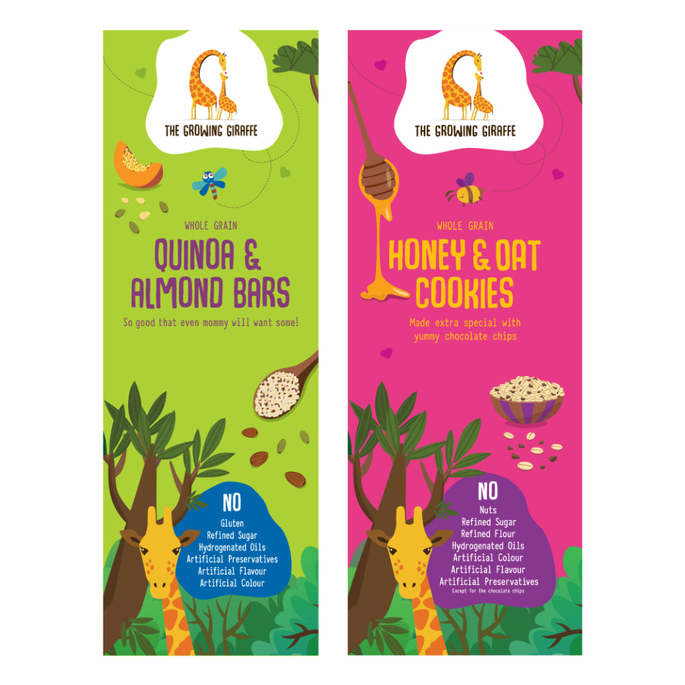 Quinoa & Almond Bars + Honey & Oat Cookies (200 GMS Each)