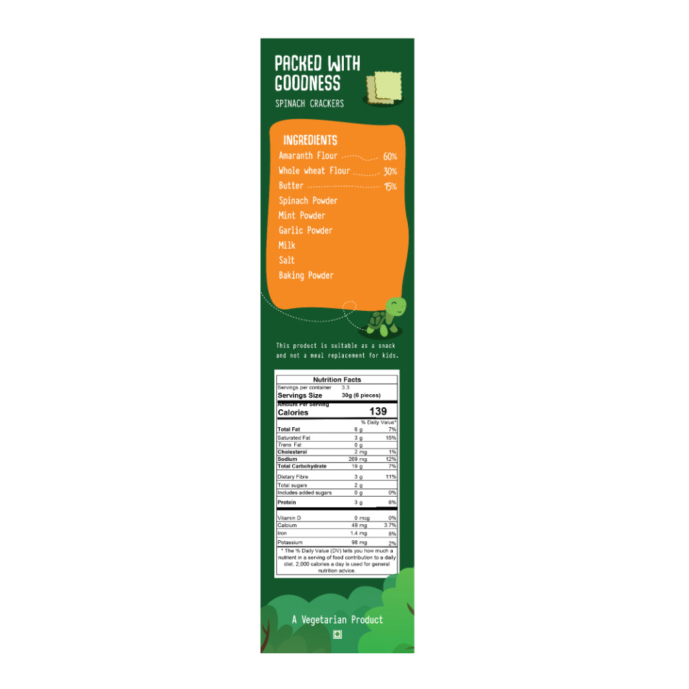 Spinach Amaranth Crackers (100 GMS)