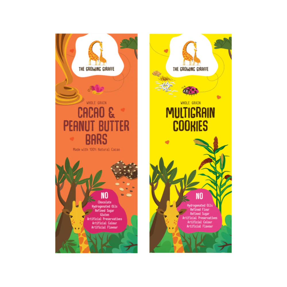 Cacao & Peanut Butter Bars + Multigrain Cookies (160 +200 GMS Each)
