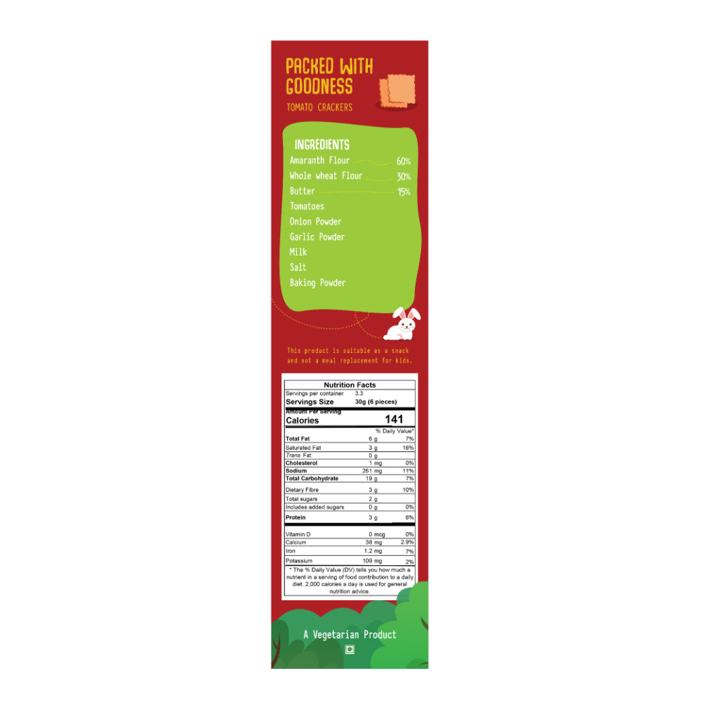 Tomato Amaranth Crackers (100 GMS)