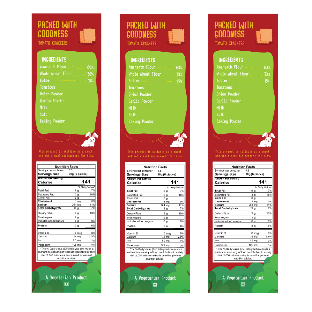 Tomato Amaranth Crackers (100 GMS)