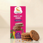 The Growing Giraffe Whole Grain Honey & Oat Cookies with Cacao Nibs – Nut-Free, No Refined Sugar or Maida | Healthy Snack for Kids & Grown-Up Adults | Pack of 2