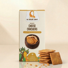 The Growing Giraffe Ragi Cookies & Cheese Crackers Combo | 100% Natural, Healthy & Nutritious Snacks for Kids & Grown-Up Adults | Wholesome Baked Biscuits with Ragi, Whole Grains & Real Cheese | (160g Ragi + 60g cheese)
