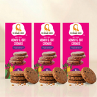 The Growing Giraffe - Honey & Oat Cookies with Cacao Nibs – Pack of 3