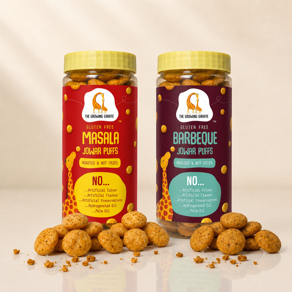 Jowar Puffs Masala &  Jowar Puff Barbeque - Pack of 2