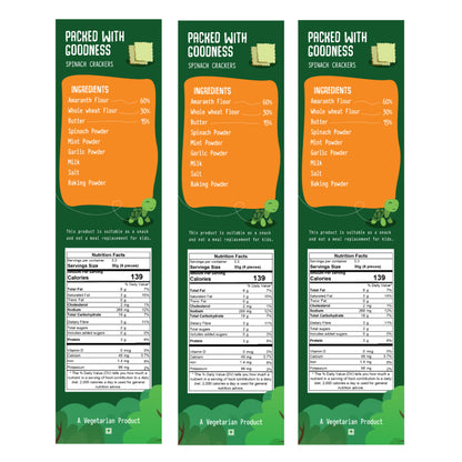 Spinach Amaranth Crackers (100 GMS)