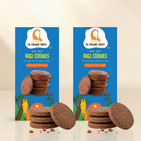 The Growing Giraffe Whole Grain Ragi Cookies – Calcium-Rich, Gluten-Friendly Snack for Kids & Grown-Up Adults | Nut-Free, No Refined Sugar or Maida | Pack of 2