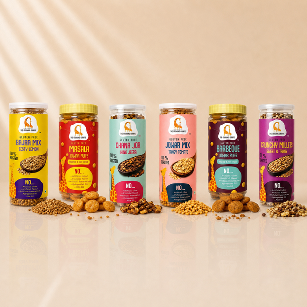 The Growing Giraffe Roasted Snacks Variety Pack - Pack of 6
